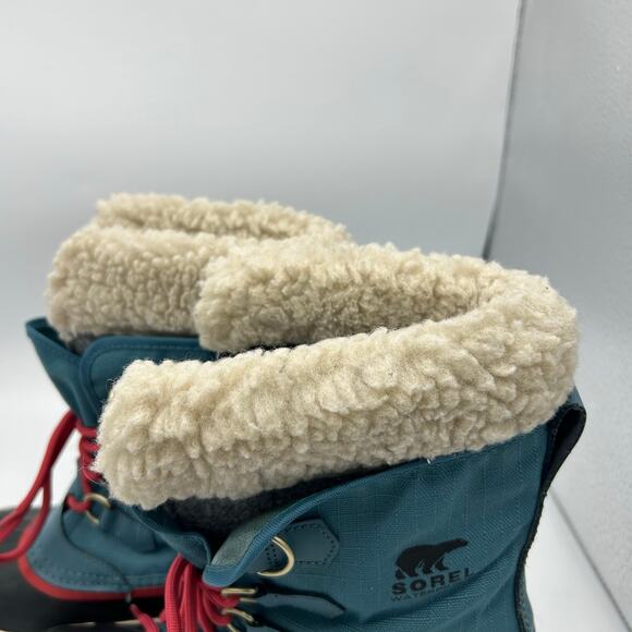 Sorel Winter Carnival Snow Boots Women’s 8 Blue Pink Waterproof Insulated - Picture 4 of 16